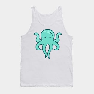 cute cartoon mint octopus Tank Top